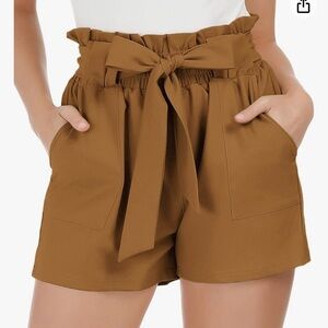 GRACE KARIN Women Bowknot Tie Waist Summer Casual Shorts with Pockets